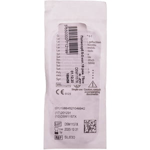 Шовный материал хирургический рассасывающийся Polysorb (Полисорб) USP 5-0 с обратно-режущей иглой 16 мм 3/8 длина 75 см нить фиолетовая артикул SL-630