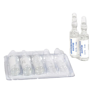 Диклофенак р-р д/ін. 2,5% амп. 3мл №5