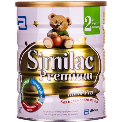 Суміш суха молочна дитяча SIMILAC (Сімілак) Преміум 2 для комфортного травлення з 6 до 12 місяців 900 г