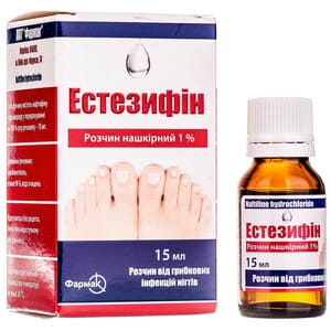 Эстезифин р-р накож. 1% фл. 15мл