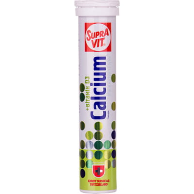 Витамины таблетки шипучие SupraVit  Calcium ( Супра Вит Кальциум ) туба 20шт