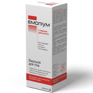 Емульсія для тіла Емоліум для чутливої, сухої та подразненної шкіри з перших днів життя 200 мл