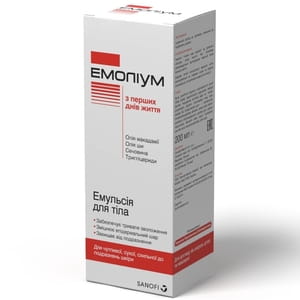 Емульсія для тіла Емоліум для чутливої, сухої та подразненної шкіри з перших днів життя 200 мл
