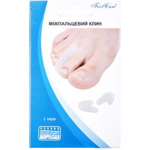Клин силиконовый FOOT CARE (Фут Кеа) артикул SA-9011 межпальцевый размер М 35-38 1 пара