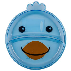 Тарелка CANPOL (Канпол) артикул 74/005 с друмя отделениями Забавные мордашки