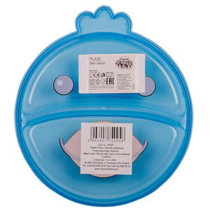 Тарелка CANPOL (Канпол) артикул 74/005 с друмя отделениями Забавные мордашки