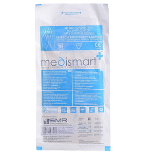 Рукавички хірургічні стерильні латексні Medismart (Медісмарт) неприпудренні, вкриті полімером пара розмір 7