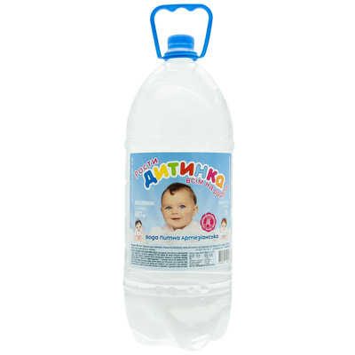 Вода питьевая детская артезианская негазированная Роганская Дитинка 3л