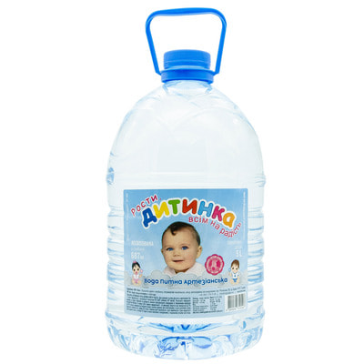 Вода питьевая детская артезианская негазированная Роганская Дитинка 5л