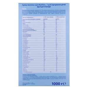 Смесь молочная детская Нутриция NUTRILON (Нутрилон) 1 с 0 до 6 месяцев 1000 г