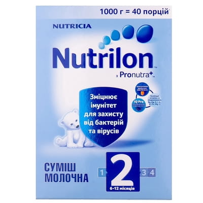 Суміш молочна дитяча Нутриція NUTRILON (Нутрилон) 2 з 6 до 12 місяців 1000 г