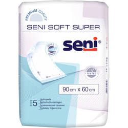 Пелюшки гігієнічні вбираючі SENI Soft Super (Сені Софт Супер) розмір 90см х 60см 5 шт