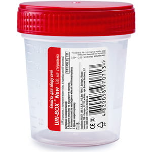 Емкость для забора мочи URI-BOX New стерильная 120 мл