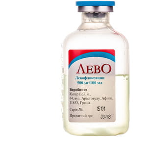 Лево р-р д/инф. 500мг/100мл бут. 100мл №1