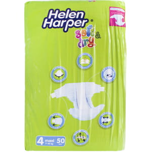 Подгузники для детей Helen Harper (Хелен Харпер) SOFT DRY MAXI (Софт драй Макси) от 7 до 18 кг 50 шт