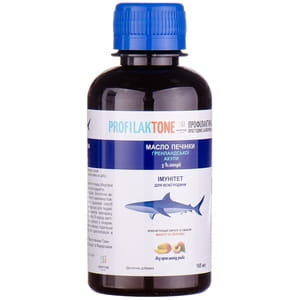 Сироп імуностимулюючий Profilaktone (Профілактон) масло печінки гренланської акули зі смаком манго і персика з вітаміном Д3 та цинком сироп 165 мл