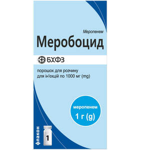 Меробоцид пор. д/р-ра д/ин.1000мг фл. №1