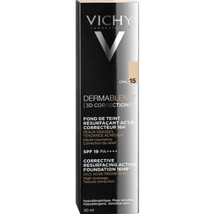 Крем для обличчя VICHY (Віши) Дермабленд 3D матуючий тональний, вирівнюючий поверхню шкіри відтінок 15 30мл