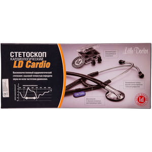 Стетоскоп LITTLE DOCTOR (Літл доктор) модель LD Cardio Black (Кардіо Блек) SLDE кардіолог