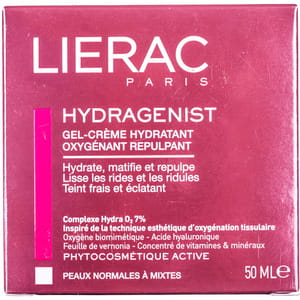 Гель-крем для обличчя LIERAC (Лієрак) Гідраженіст зволожуючий та освіжаючий для нормальної та комбінованої шкіри 50 мл