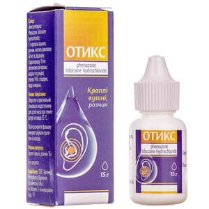 Отикс капли ушные фл. 15г