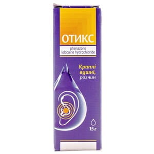 Отикс капли ушные фл. 15г