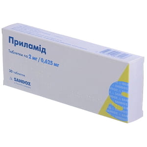 Приламид табл. 2мг/0,625мг №30