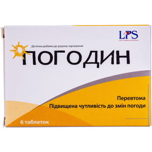 Диетическая добавка мягкого тонизирующего действия Погодин таблетки 6 шт