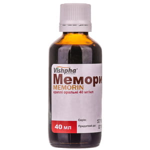Меморин кап. орал. фл. 40мл
