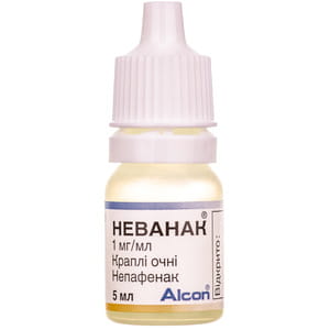 Неванак крап. очні сусп. 1мг/мл фл.-крапел. 5мл