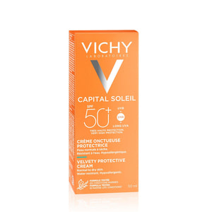 Крем для лица VICHY (Виши) Капиталь Солей солнцезащитный тройного действия для нормальной и сухой чувствительной кожи SPF50+ 50 мл