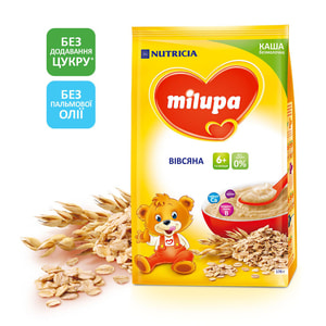 Каша безмолочна дитяча Нутриція Milupa (Мілупа) Вівсяна з 6-ти місяців м'яка упаковка 170 г