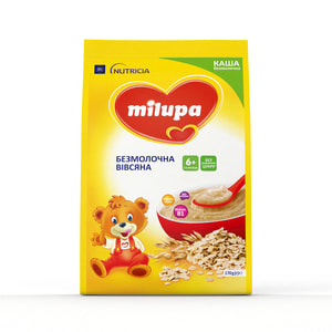 Каша безмолочна дитяча Нутриція Milupa (Мілупа) Вівсяна з 6-ти місяців м'яка упаковка 170 г
