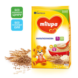 Каша безмолочна дитяча Нутриція Milupa (Мілупа) Мультизлакова з 7-ми місяців м'яка упаковка 170 г