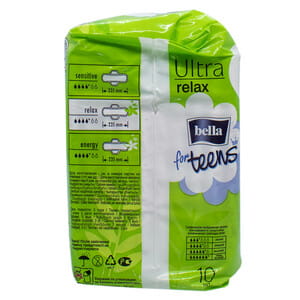 Прокладки гигиенические женские BELLA (Белла) For Teens Ultra Relax soft (фо тинс ультра релакс софт) 10 шт