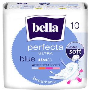 Прокладки гігієнічні жіночі BELLA (Бела) Perfecta Ultra Blue (Перфект ультра блу) 10 шт