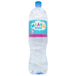 Вода бутильована Малиш для приготування дитячого харчування та пиття 1,5л NEW