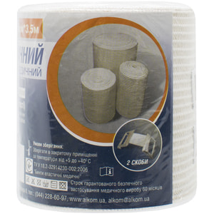 Бинт эластичный медицинский Торговый Дом Алком модель 5508 средней растяжимости размер 80 мм х 3,5 м 1 шт