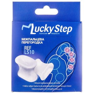 Перегородка міжпальцева LUCKY STEP гелева модель LS10 розмір 1 пара