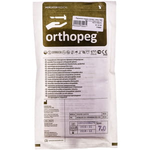 Рукавички хірургічні Mercator Medical (Меркатор Медікал) Dermagel Orthopedic ортопедичні, латексні, стерильні, неопудрені розмір 7 пара