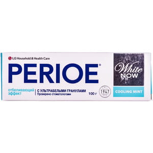 Зубная паста PERIOE (Перио) White now (Вайт нов) с отбеливающим эффектом охлажденная мята 100 г