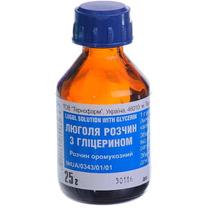 Люголя р-р с глицерином фл. 25мл