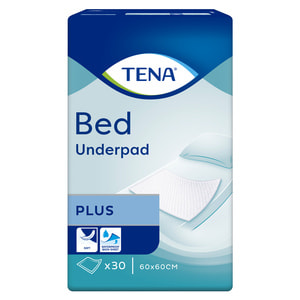 Пеленки гигиенические впитывающие TENA BED Plus (Тена Бед Плюс) размер 60 см х 60 см 30 шт