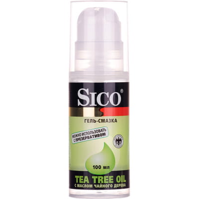 Интимная гель-смазка SICO (Сико) Tea tree oil с маслом чайного дерева 100мл