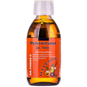 Витамины и минералы Мультивитамол Доктор Тайсс сироп с витамином С и витамином Д3 200 мл