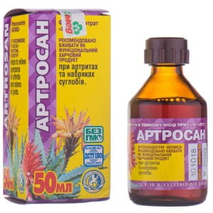 Фітоконцентрат Екомед Артросан для поліпшення роботи суглобів 50 мл