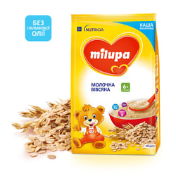 Каша молочная детская Нутриция Milupa (Милупа) Овсяная с 6-ти месяцев мягкая упаковка 210 г
