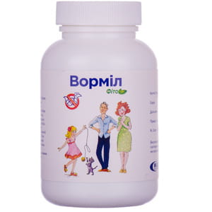 Ворміл Фіто капсули застосовуються пригельмітозах банка 60 шт