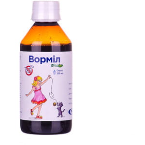 Вормил Фито сироп применяемый при гельмитозах флакон 200 мл