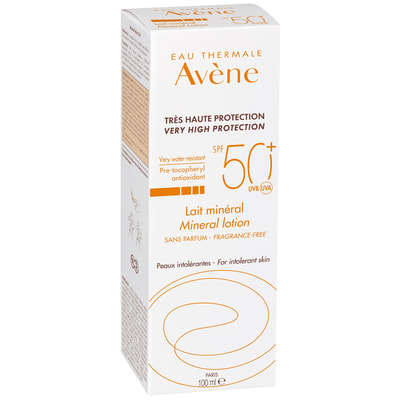 Молочко солнцезащитное AVENE (Авен) минеральное SPF50+ для чувствительной кожи 100 мл